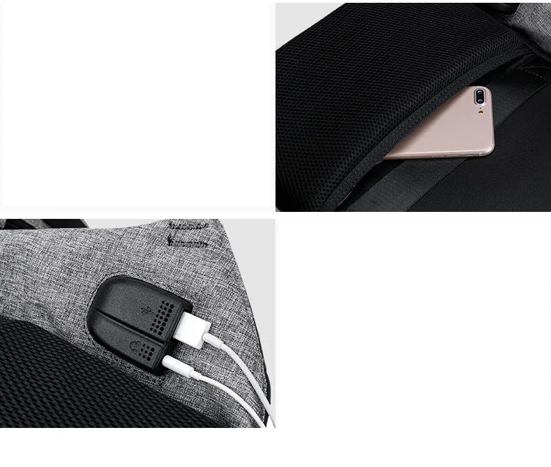 Многофункциональный USB зарядка для мужчин 15 дюймов ноутбук рюкзаки для подростков Мода Мужской Mochila досуг путешествия рюкзак анти вор