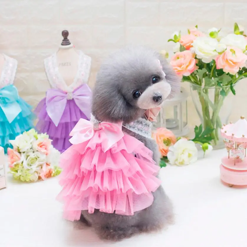 Dogbaby Adorable Puppy Skirt Dress Clothes Apparel for Small Medium