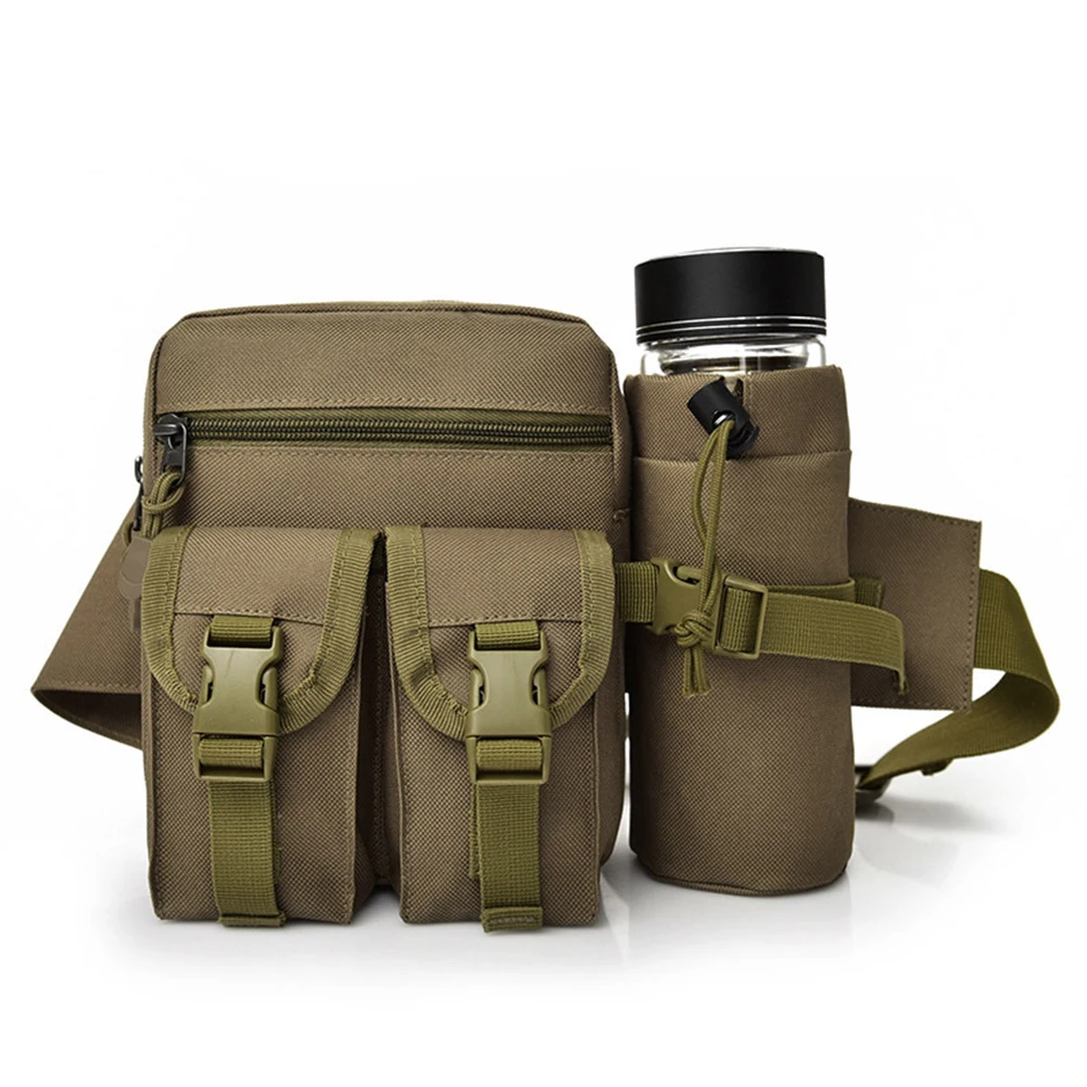 Модная поясная сумка в стиле хип-хоп, тактическая Мужская поясная сумка, летняя новая повседневная нейлоновая сумка в форме коробки, армейский зеленый цвет, поясная сумка, высокое качество - Цвет: Хаки