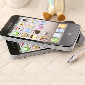 

100PCS/LOTS New Arrival Sticky Note Paper Cell Phone Shaped Memo Pad Gift Office Supplies