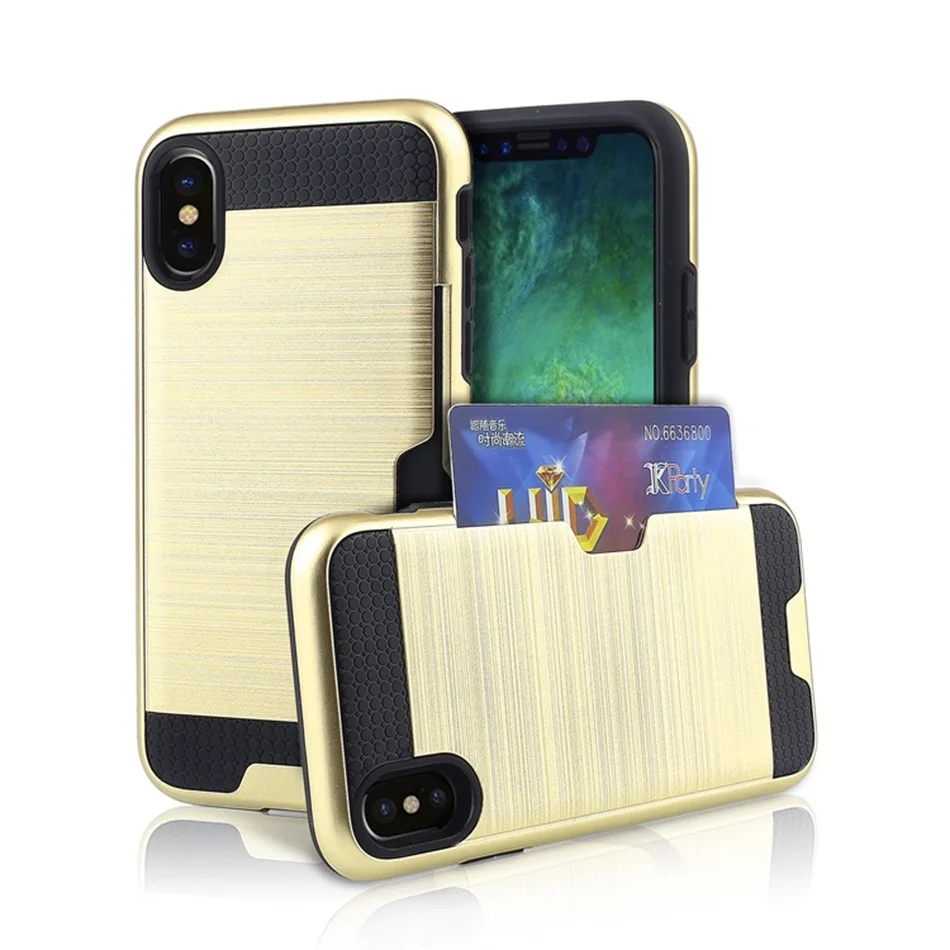 

Brushed Back Cover 2 in 1 Case for Apple iPhone 5 SE 6 6S 7 8 Plus X XS Max XR Coque Armor Rugged Silicone Rubber Coque Fundas
