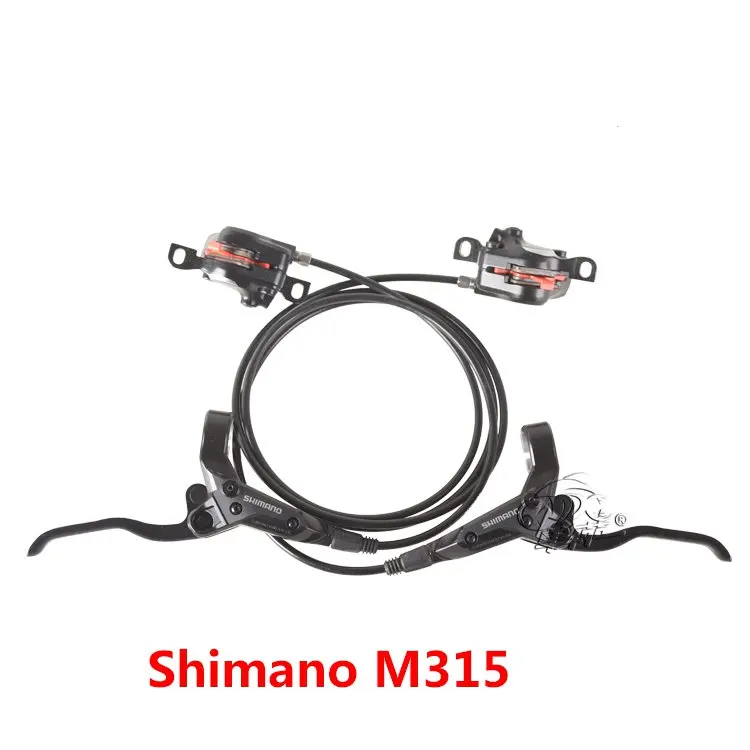 Shimano Deore M6000 MT200 M315 M355 M365 M505 M506 M7000 M8000 M8020 MTB велосипед гидравлический дисковый тормоз набор передний и задний - Цвет: M315