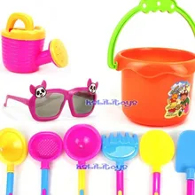Пляжная игрушка детская форма Лопата миниатюрный инструмент кукла играть песок ведро большой малыш милый пластиковый набор песочные часы игровой дом игрушки играть песок