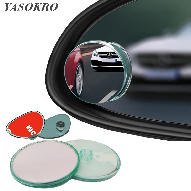 

New Arrival 1 Pair Car Blind Spot Mirror Adjustable 360 Degree Rotatable Wide Angle Mirror Car waterproof Rear View Mirror