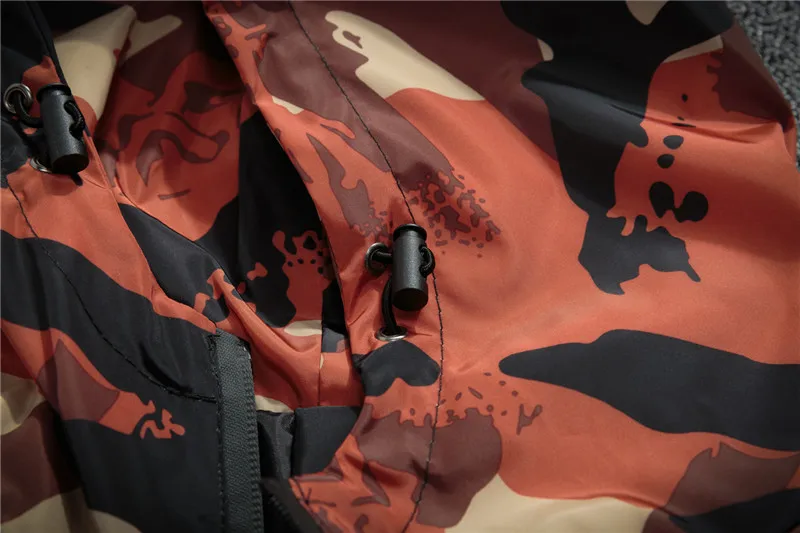 camuflagem jaqueta masculina streetwear hip hop sportwear
