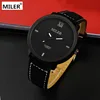 Miler Brand Mens Watches Top Brand Luxury Quartz Male Clock Casual Leather Band Watch Military Wristwatch Relogio Male Masculine