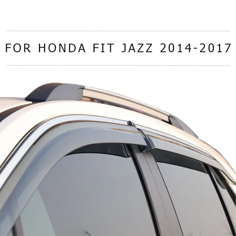 2014 2017 chrome side wind window deflectors visor car windshield on windows accessorie For