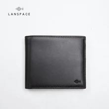 LANSPACE мужские кожаные кошельки, фирменный Повседневный Карманный Кошелек, дизайнерский кошелек
