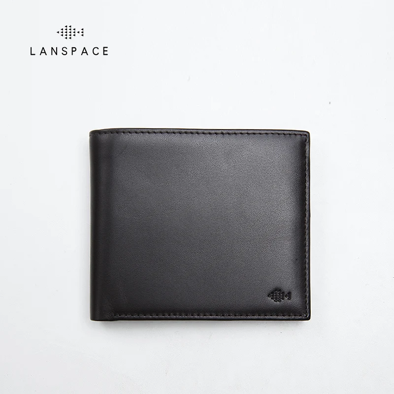 

LANSPACE men leather wallets Brand casual pocket wallet original designer purse