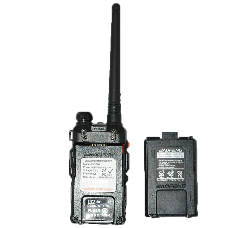 Baofeng uv-5r высокой мощности Версия UV-8HX, 1/4/8 Вт тройной мощность vhf/uhf Портативный лучше, чем baofeng uv5r gt-3tp