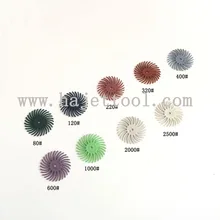 80#120#220#320#400#600#1000#" Металлическими полировальными инструменты щетки для волос радиальные 3M щетинные диски 3000 шт./пакет