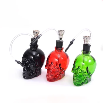 

JL-139F Russian Style Acrylic Ghost Skull Head Hookah Mini Shisha Smoking Pipe With Tube Tobacco Holder Filter as Halloween Gift