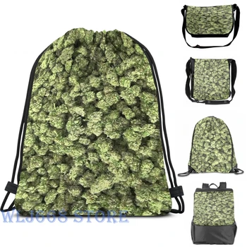 

Funny graphic print shoulder Bags women Weed Nuggs Single shoulder backpack travel for men Gym Bag