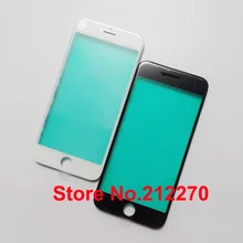 DHL EMS Новое переднее внешнее стекло со средней рамкой Рамка для iPhone 7 холодное нажатие запасные части черный/белый