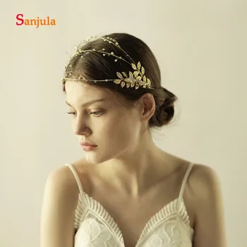 

Layers Headband for Bride Leaves Baroque Vintage Bridal Hair Accessories Wedding krone haarschmuck H13