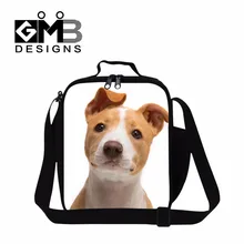 Обед кулер мешки для детей с принтом собаки контейнер для ланча изолированные обед кулер контейнер для детей взрослая работа обед мешок с ремешками