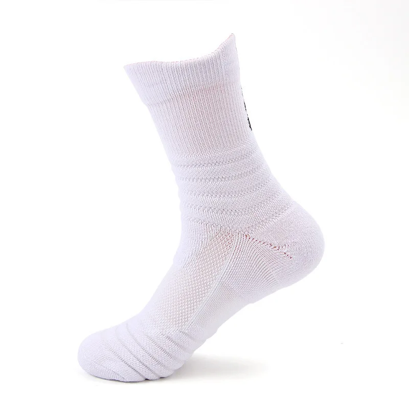 Высококачественные мужские носки из хлопка и бамбукового волокна Компрессионные носки классические дышащие сетчатые горные носки для мужчин - Цвет: white