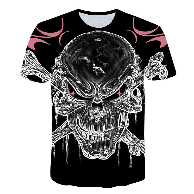 

Anime One Piece New Skull 3D Print T Shirt Summer Mens Fashion Tops Male Print harajuku Men Women Casual Hipster T-Shirts M-5XL