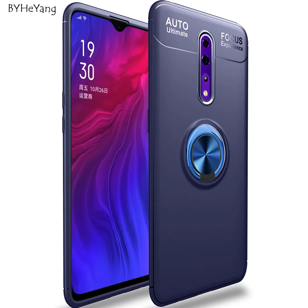 Чехол для OPPO Reno Z, чехол для OPPO RenoZ, 6,4 дюймов, автомобильный держатель, мягкое Силиконовое магнитное кольцо, TPU, чехол для телефона OPPO Reno Z, Fundas Capa