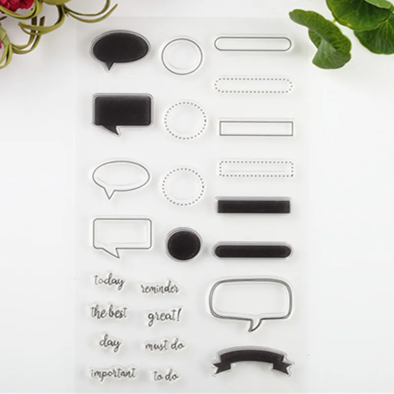 

2016 new Scrapbook DIY Photo Album Account Transparent Silicone Rubber Clear Stamps frame