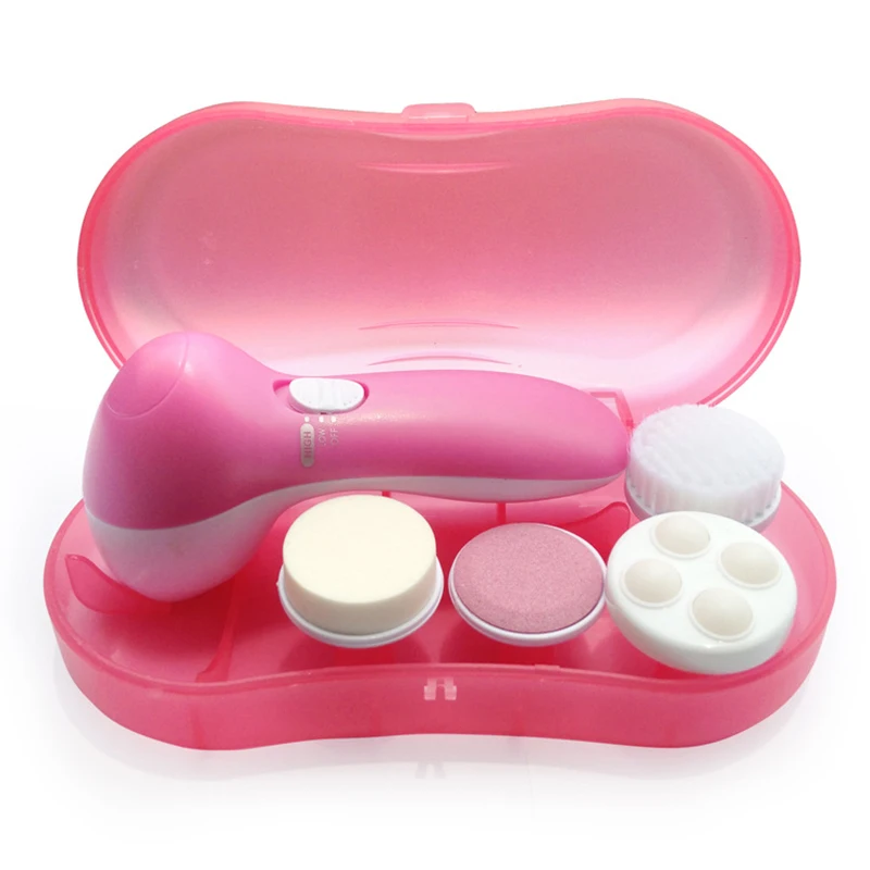 4 in1 Skin Beauty Care Electric Facial Cleanser Rotary Brush Wash Face