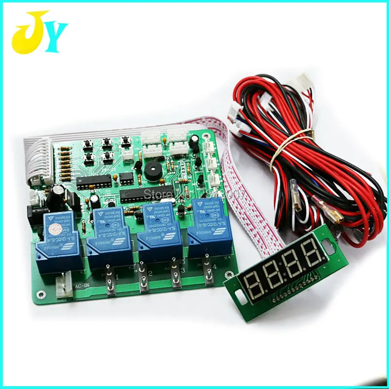 jy-21-multi-function-4-digits-coin-operated-timer-board-for-1-4-devices-machines-time-control-pcb-with-all-wires