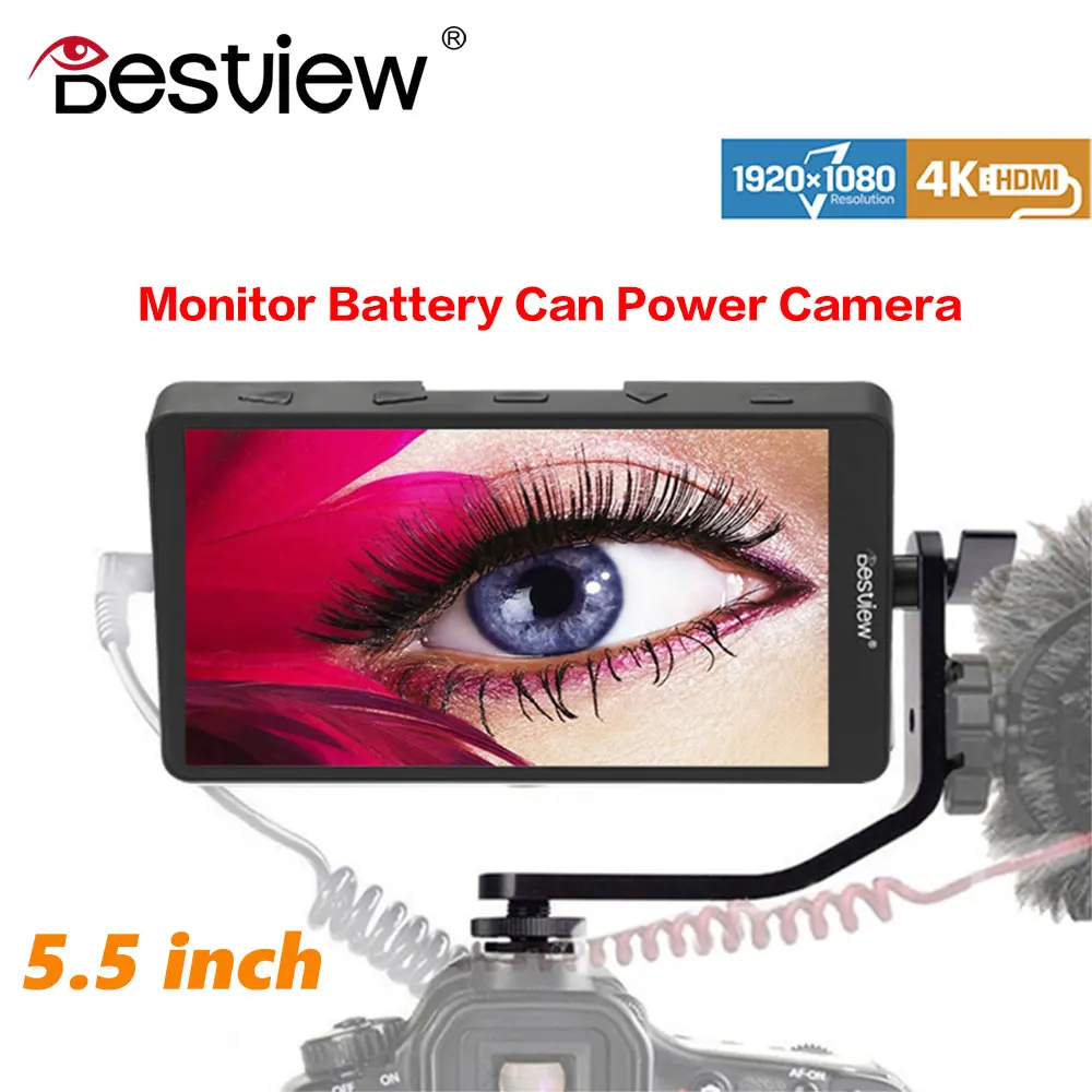 

Bestview S5 4K 5.5 inch HDMI Monitor ultra thin screen with 1920*1080 for Zhiyun Crane 2 Crane plus DJI Ronin S Moza Aircross