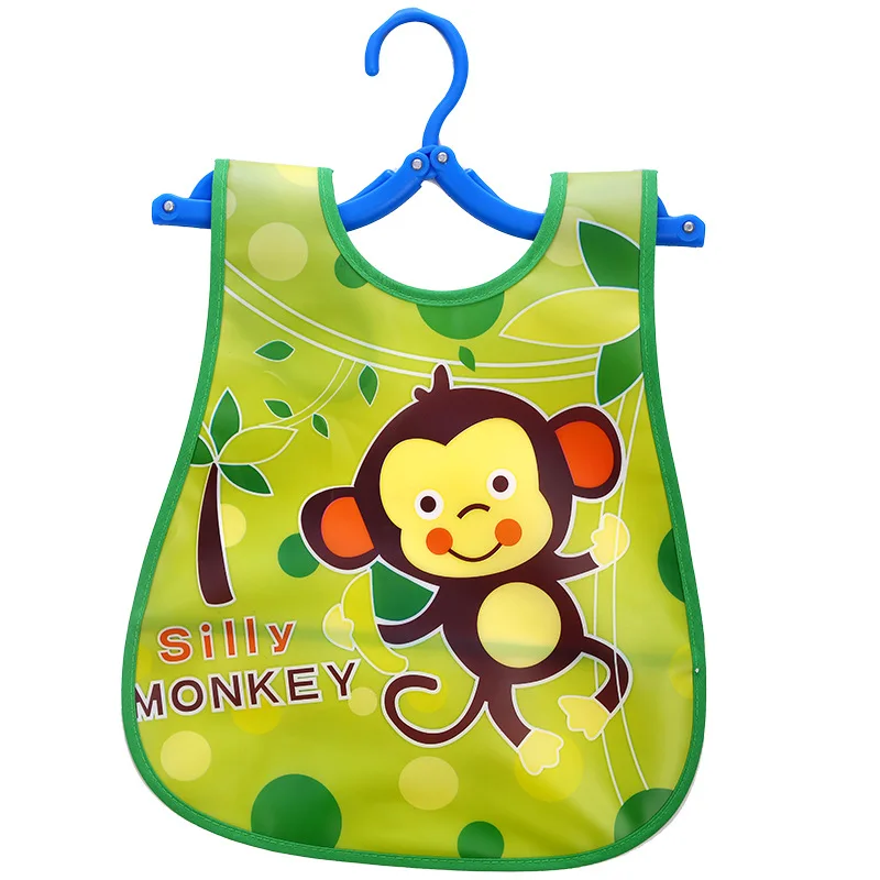 Adjustable Baby Aprons EVA Plastic Waterproof Apron Lunch Feeding Bibs