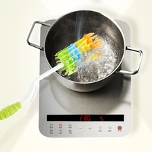 Радужная 360 Вращающаяся силиконовая детская молочная щетка для бутылочки для кормления инструмент для чистки сосков скребок для бутылок щетка для мытья