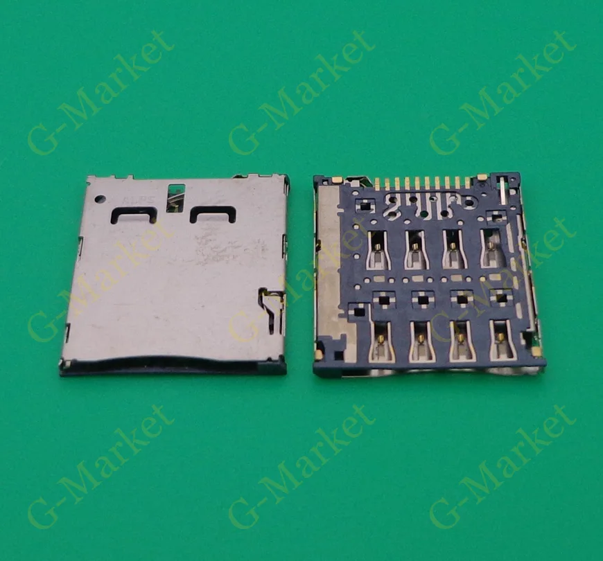 

5-100pcs/lot New SIM card reader socket holder slot connector For ASUS FonePad K004 me371mg for Samsung C101 I8730 for OPPO X907