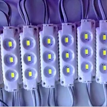 100 шт./лот инъекций светодиодный модуль водонепроницаемый 5730 СВЕТОДИОДНЫЙ Подсветка 12 V 0,72 W для рекламной вывески и письма канала коробка освещения