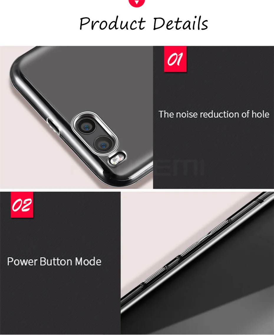 MOUSEMI Phone Case For Xiaomi Mi A1 6 Note 3 Case HD Transparent Silicone Cover on For Xiaomi Mi A1 5 5s Plus 5c 5x Cases Coque (4)