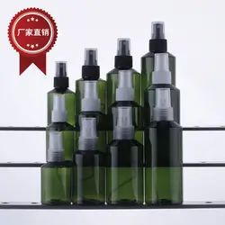 Ёмкость 50ML200pcs темно зеленый пластиковые бутылочки для косметических средств склонны плечо, 50 мл ПЭТ тонкой туман спрей бутылка