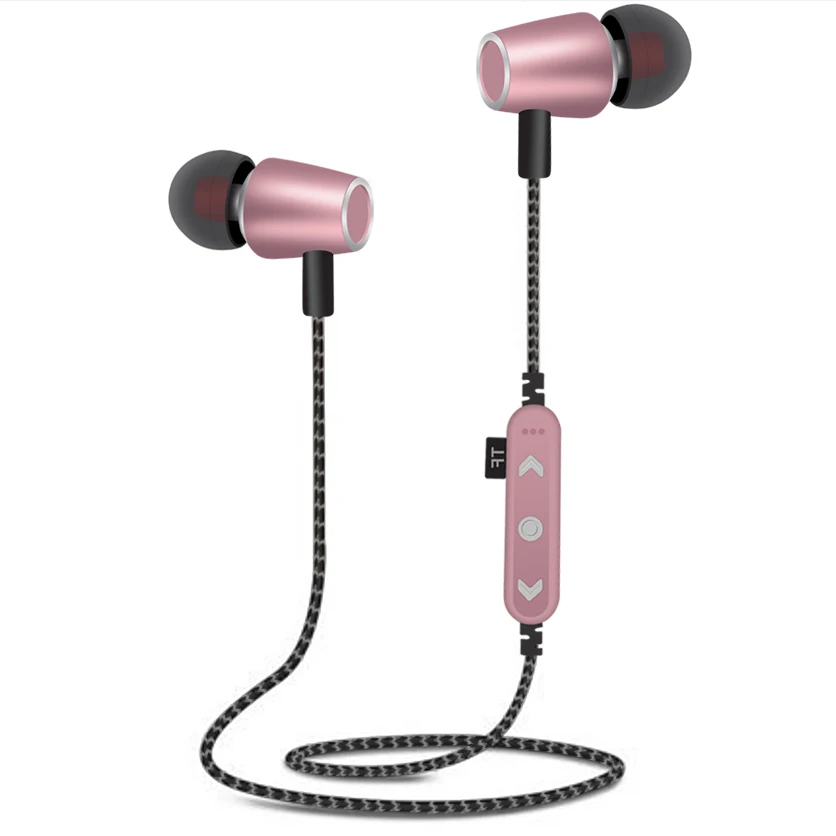 MPLSBO MS T14 Bluetooth Earphone Sports Wireless Headphones Stereo Magnetic TF card slot MP3 Bluetooth Headset for Phone iPhone