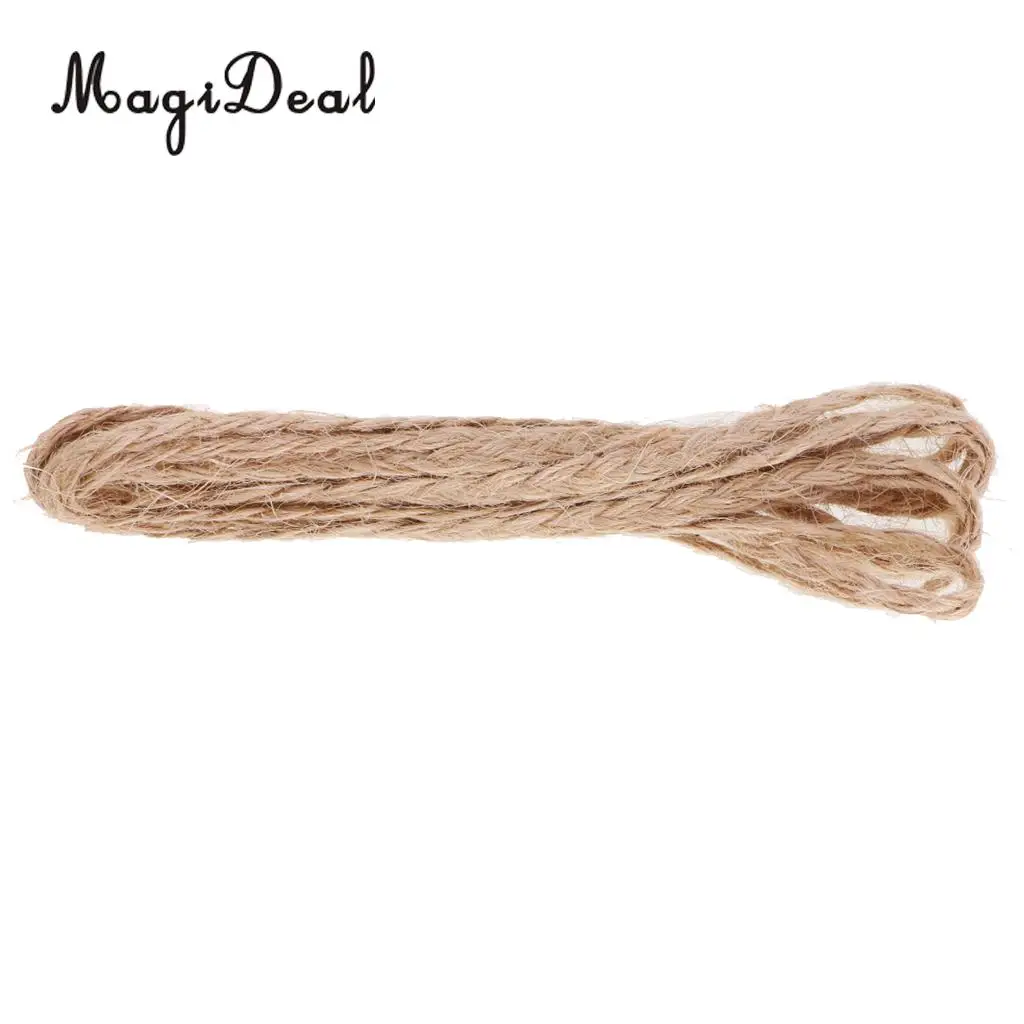 2 Meters Vintage Hessian Rope Jute Burlap Rope Braid Twine Ribbon Gift