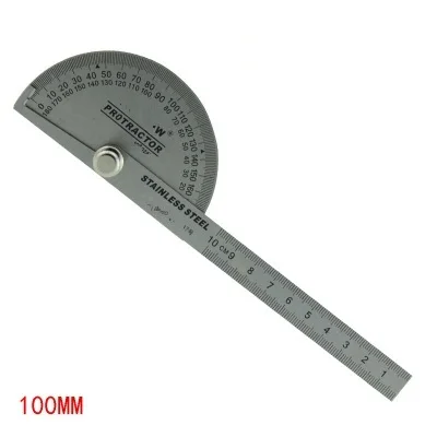 100 мм нержавеющей стальной транспортир дровосборник Гониометр, угломер квадратный измеритель угол инструмента метрический