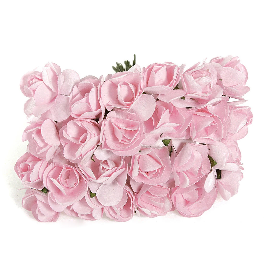 

144pcs Mini Petite Paper Artificial Rose Buds Flowers DIY Craft Wedding Decor Home, Light Pink