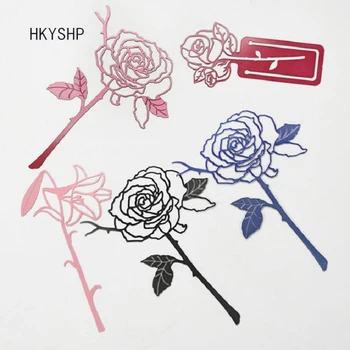 

HKYSHP Rose Metallic Bookmarks Precision Thick Stainless Steel Valentine's Day Bookmarks Birthday Gifts School Office Supplies