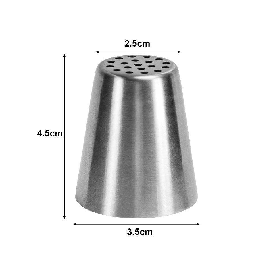 VOGVIGO, новинка, кондитерские сопла из нержавеющей стали, инструменты для украшения торта, 20 маленьких круглых отверстий, российское приспособление для выпечки