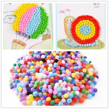 Pompoms-Ball Craft-Decoration Round Fluffy Handmade Soft Kids Diy for 500pcs-X-10mm X1.5cm