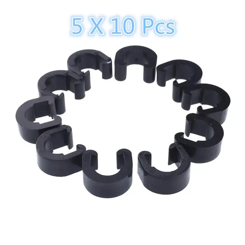 

10pcs Jag wire C-Clips Cable Housing Hose Guide For MTB Bicycle Outdoor Sports
