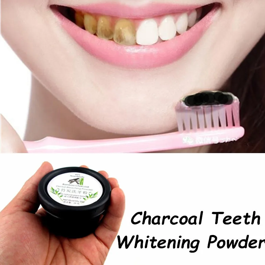 

New ! Bamboo charcoal teeth tooth dental oral Hygiene whitening smoke yellow teeth care powder healthy tool