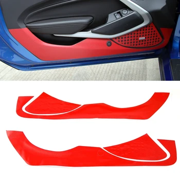 

For Chevrolet Camaro 2017 2018 Sticker Car Styling Interior Accessories Inner Ship Door Anti-kick + Speaker Sticker 4PCS