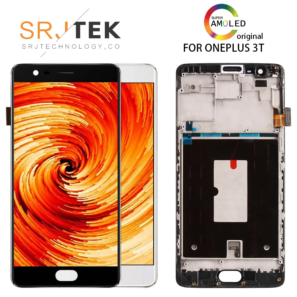 

Original 5.5'' 1080x1920 Display For OnePlus 3T LCD Screen Touch Digitizer Frame Assembly Replacement parts For One plus A3010