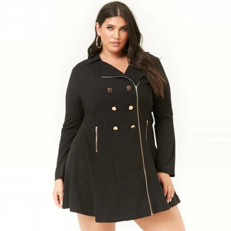 Большие размеры куртки пальто женские 5xl 6xl 7xl и черные офисные длинные|Куртки| |