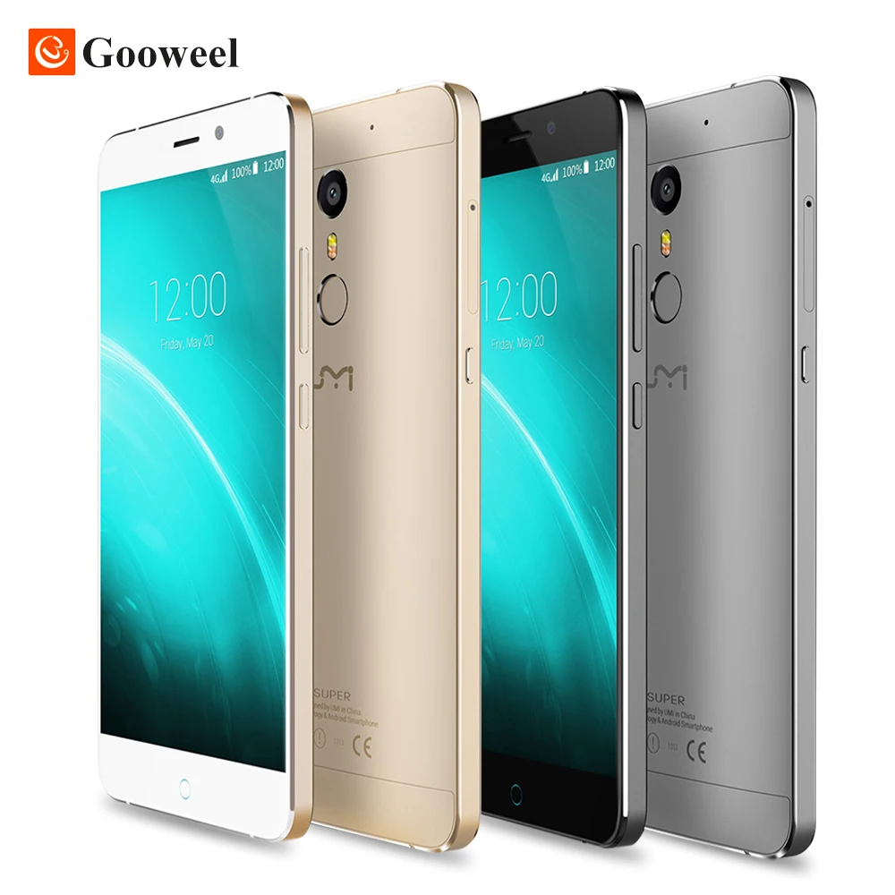 UMI Super 4G Fingerprint 4000mAh 5 5 FHD Smartphone Android 6 0 MTK6755 2 0GHz Octa