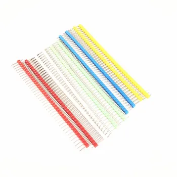 

50pcs/lot Color Row Needle 2.54mm Spacing 1 * 40p Single Row Needle Single Straight Needle
