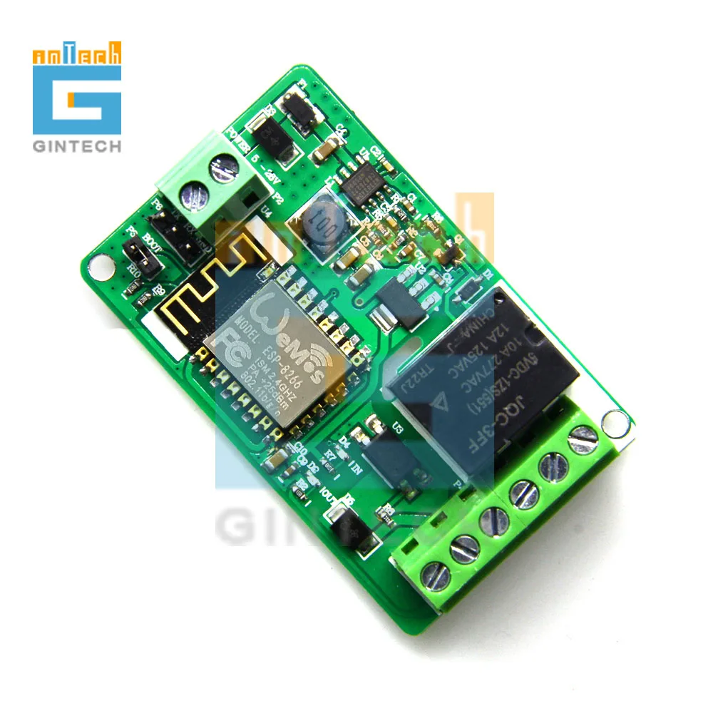 

ESP8266 ESP-12F Relay Module 10A 220V Network Relay WIFI Module 4 Layers Board relay switch control module for smart home
