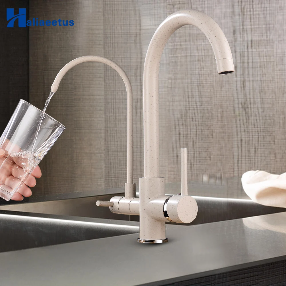 Новый стиль черный кухонный кран Purifica с фильтрованной водой Прямоугольный