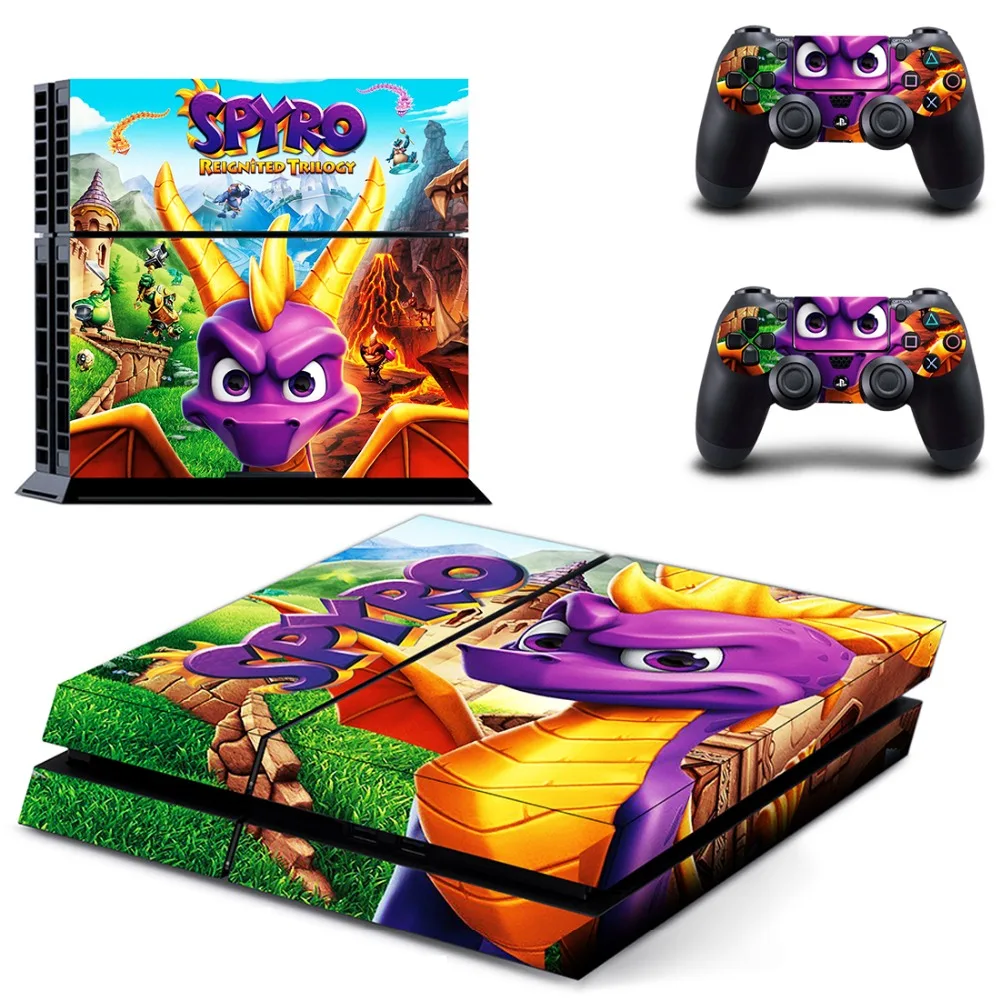 Виниловая наклейка Game Spyro The Dragon PS4 для консоли Sony Playstation 4 и 2 контроллера
